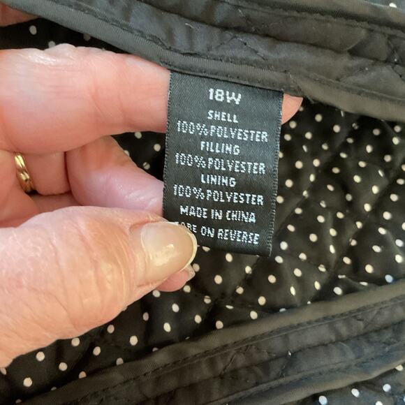 Tara Jones Black Longsleeve Lightweight Quilted Lined Jacket 18W - Picture 5 of 7